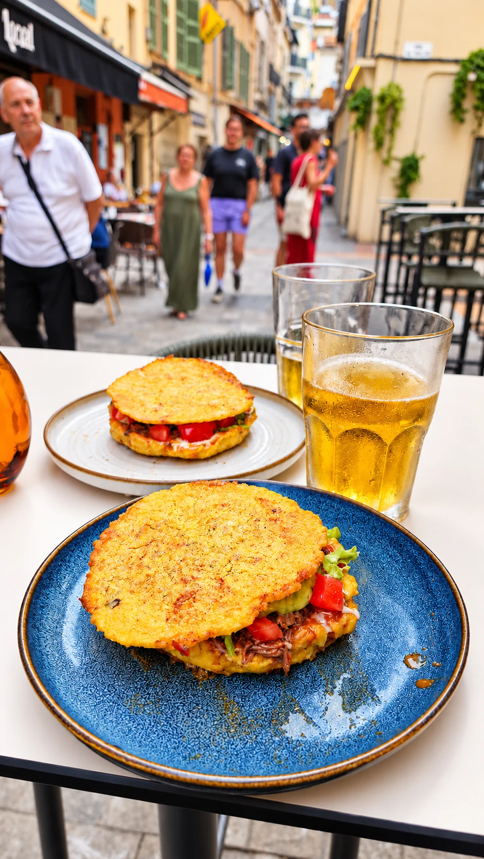 Spécialités de Lupita servies en terrasse rue Meynadier